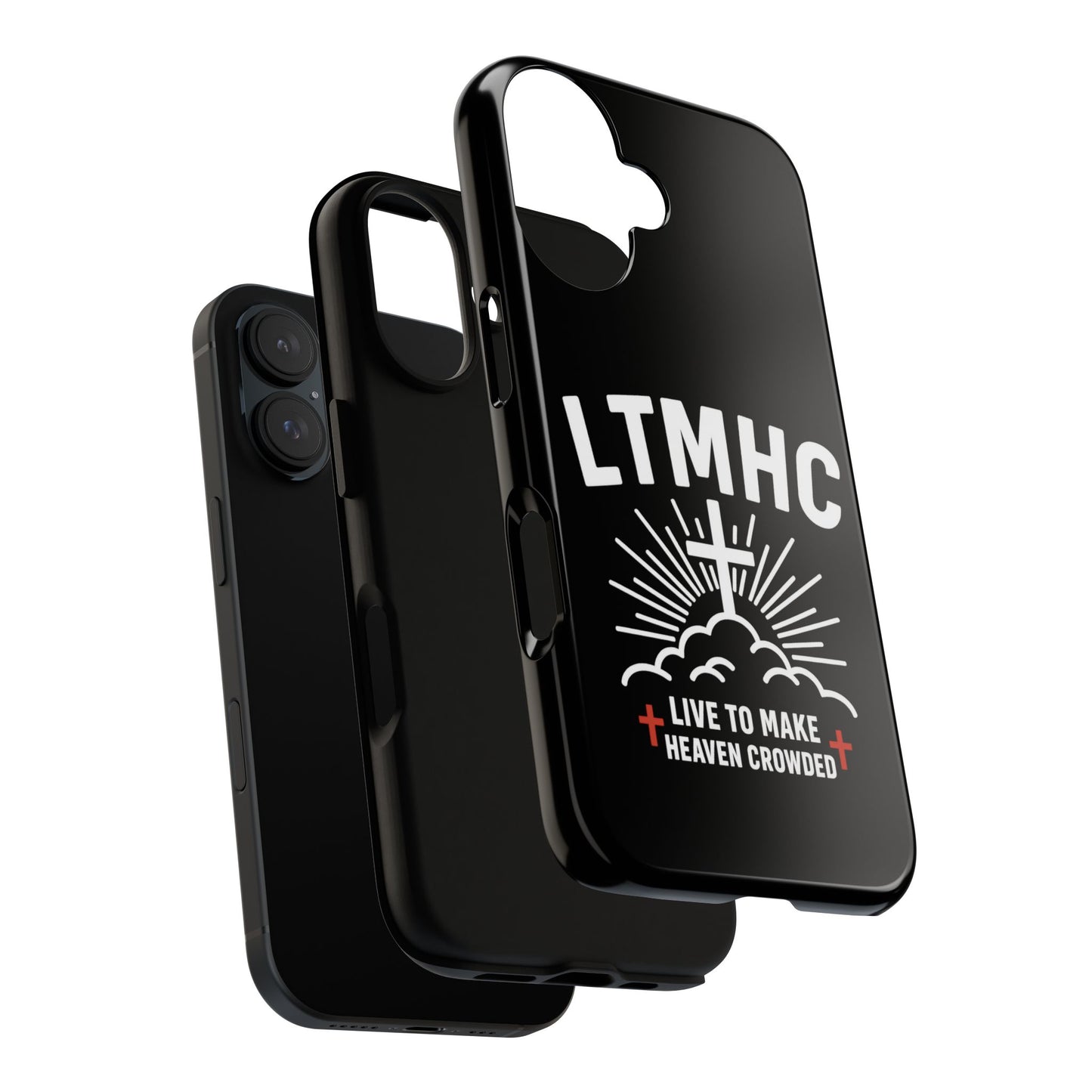 LTMHC - Tough Phone Case - Live to Make Heaven Crowded Design, Christian Gift, Durable Protection, Faith-Inspired Accessories, Ideal for Holidays