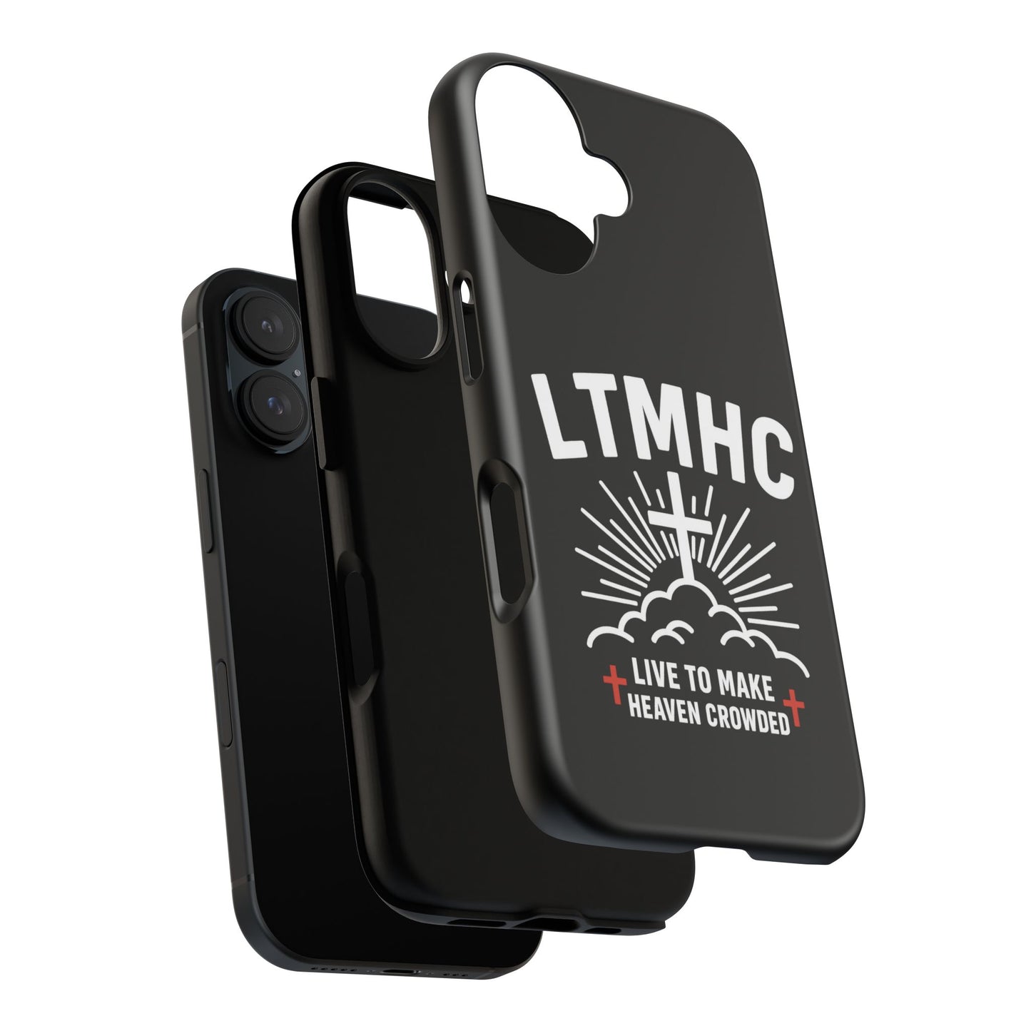 LTMHC - Tough Phone Case - Live to Make Heaven Crowded Design, Christian Gift, Durable Protection, Faith-Inspired Accessories, Ideal for Holidays